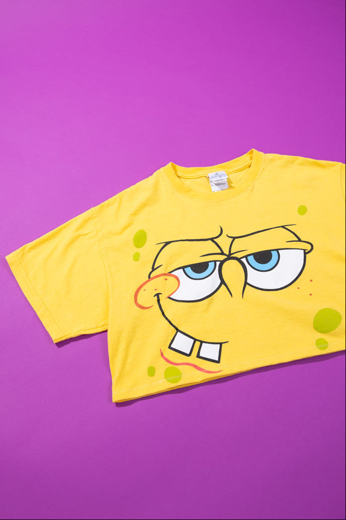 Upcycled 2011 Spongebob Crop Top