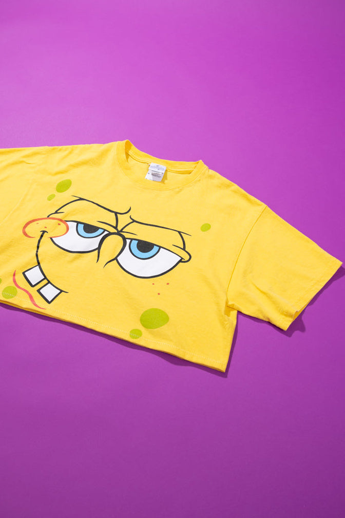Upcycled 2011 Spongebob Crop Top
