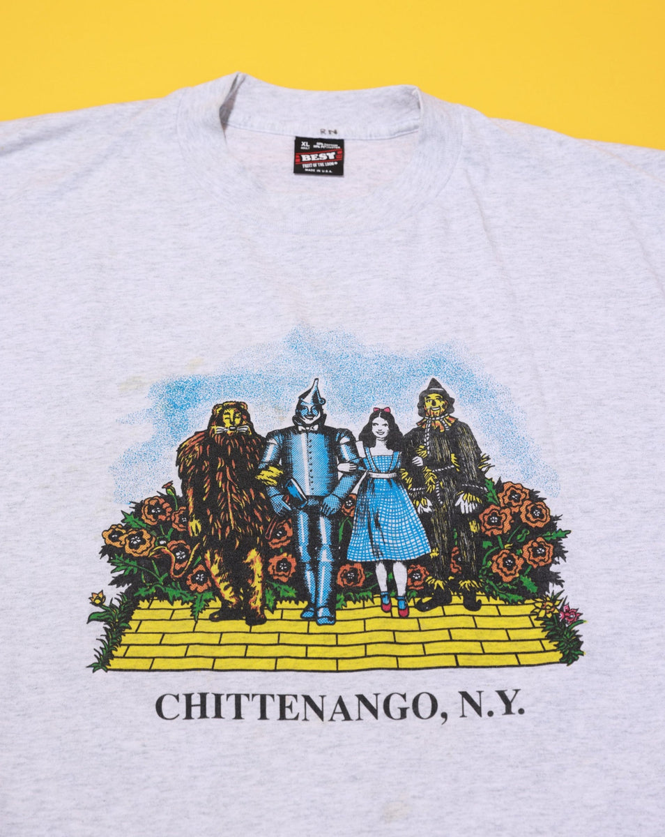 Vintage 90s Wizard of World Candy Chittenango – NY Yellow Brick Road T-shirt Retro Oz