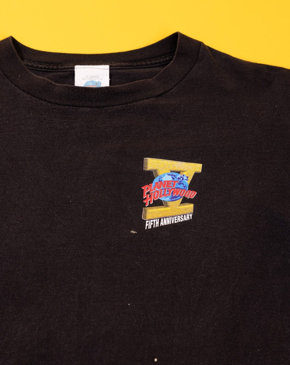 Vintage 1991 Planet Hollywood Fifth Anniversary T-shirt
