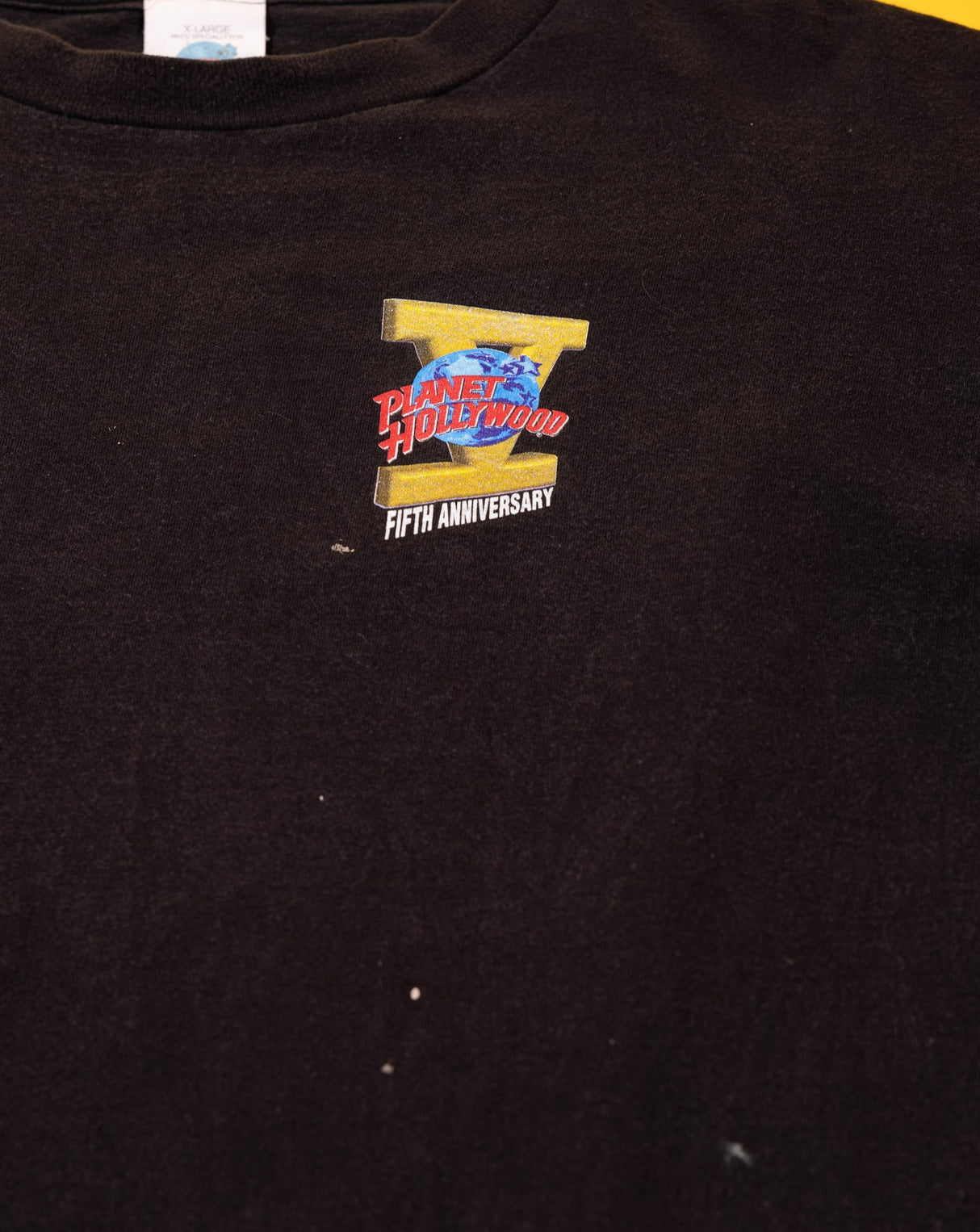 Vintage 1991 Planet Hollywood Fifth Anniversary T-shirt