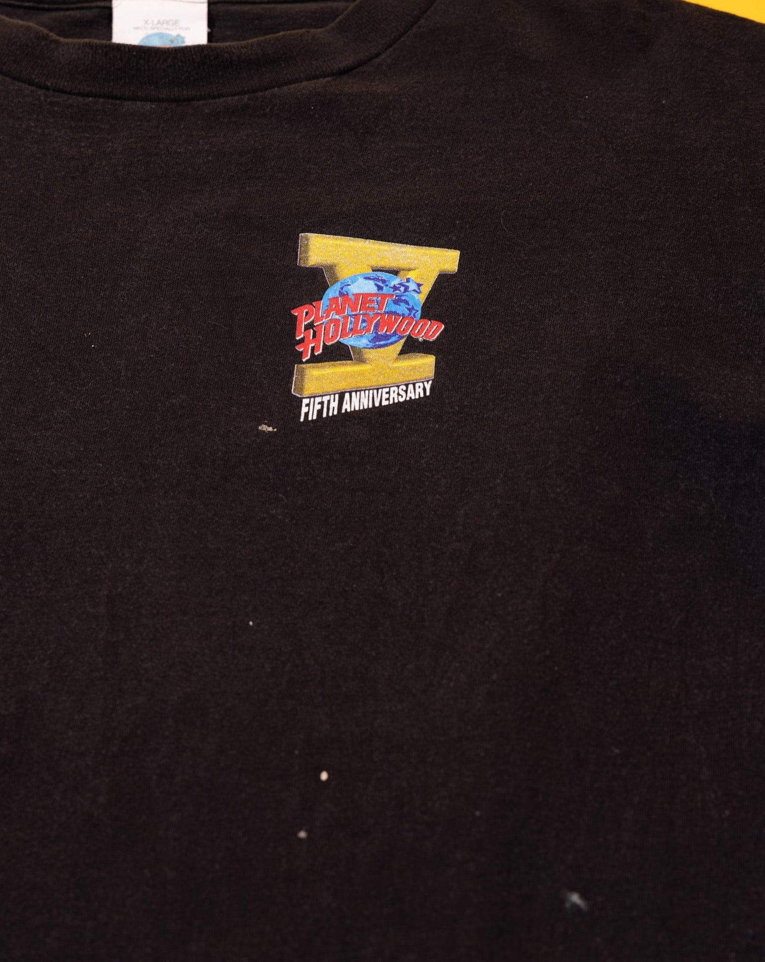 Vintage 1991 Planet Hollywood Fifth Anniversary T-shirt