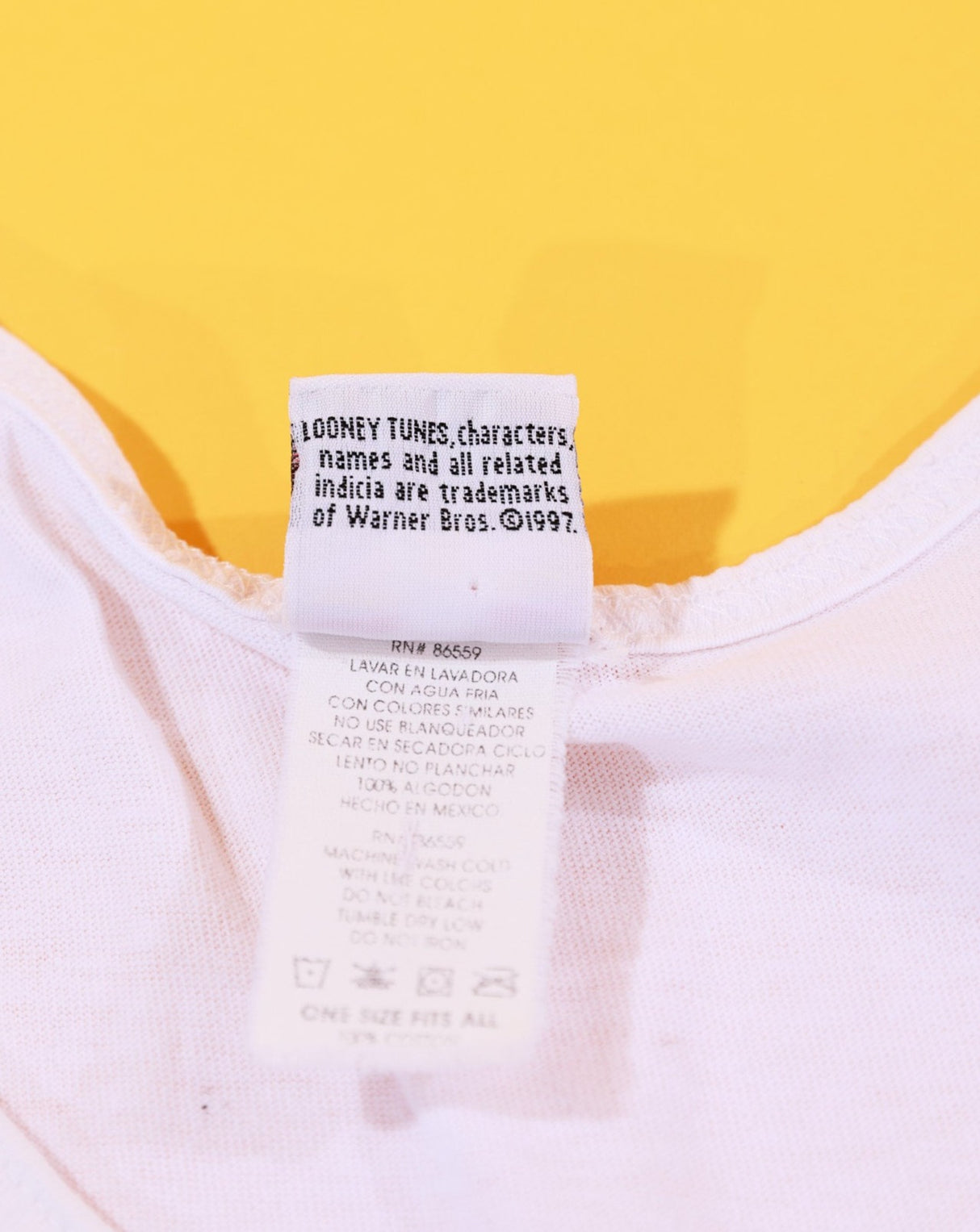 Vintage 1997 Looney Tunes Tweety Bird First Mate Tank Top