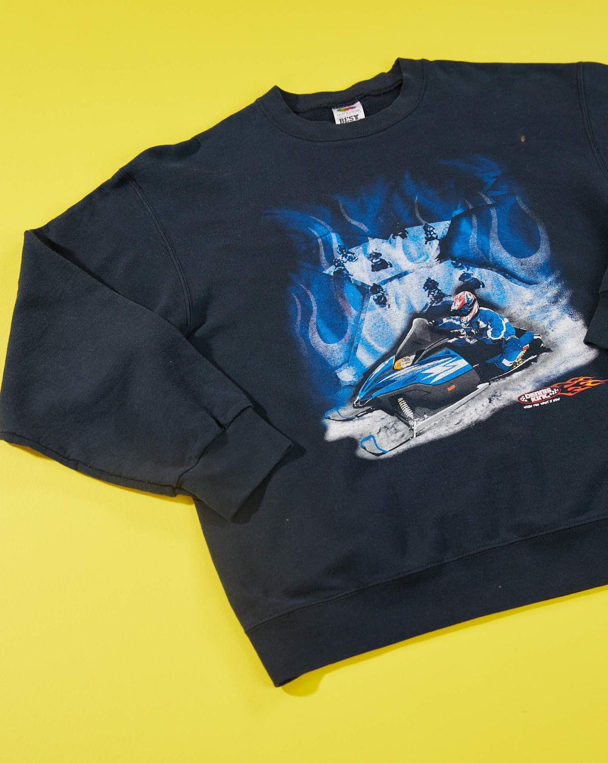 Vintage 90s Dennis Kirk Snowmobile Crewneck Sweater