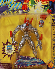 Vintage 1997 Steel Shock Spider Man Action Figure