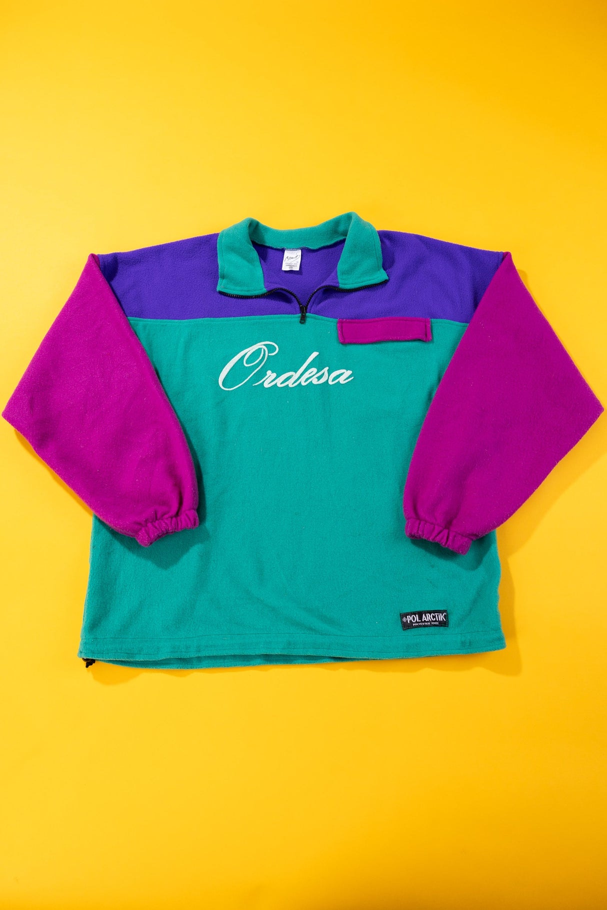 Vintage 80s Ordesa Quarter Zip Pullover