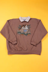 Vintage 90s Endless Designs Beagle Puppies Crewneck
