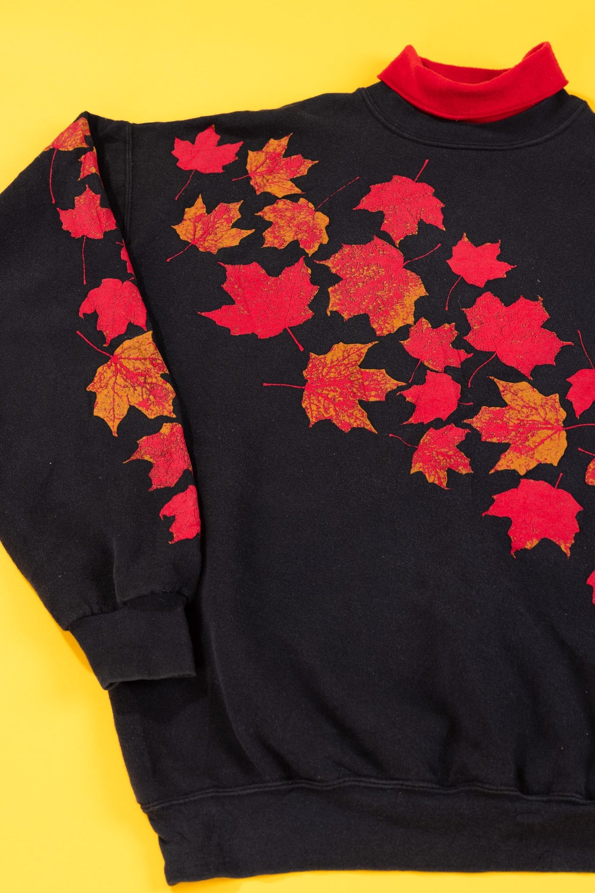 Vintage 90s Art Unlimited Fall Leaves Crewneck Sweater