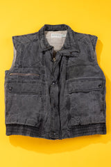 Vintage 90s St. John's Bay Denim Puffer Vest