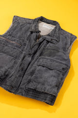 Vintage 90s St. John's Bay Denim Puffer Vest