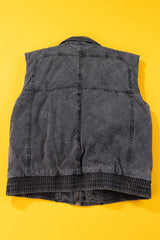 Vintage 90s St. John's Bay Denim Puffer Vest