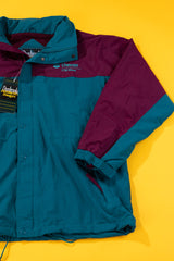 Vintage 90s Dunbrooke Distinctive Images Chevron Jacket