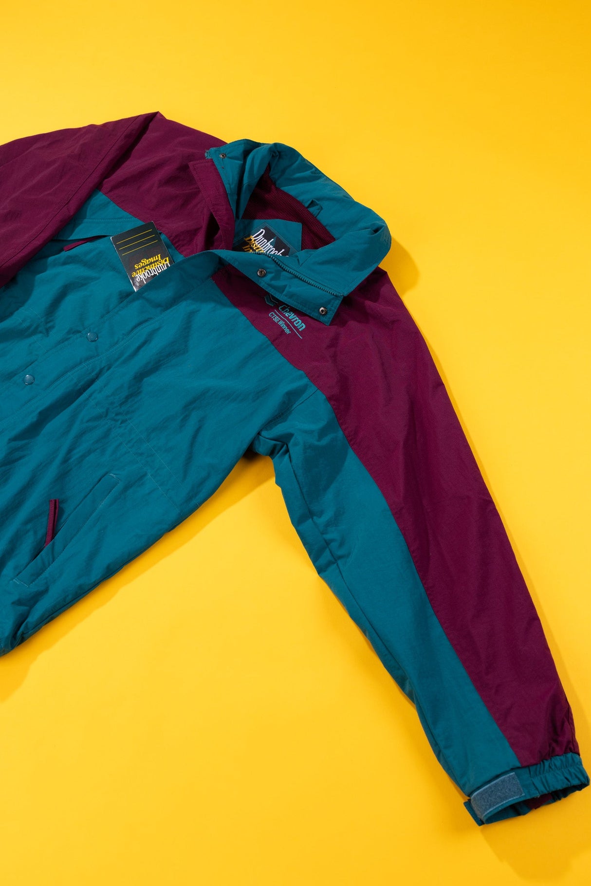 Vintage 90s Dunbrooke Distinctive Images Chevron Jacket