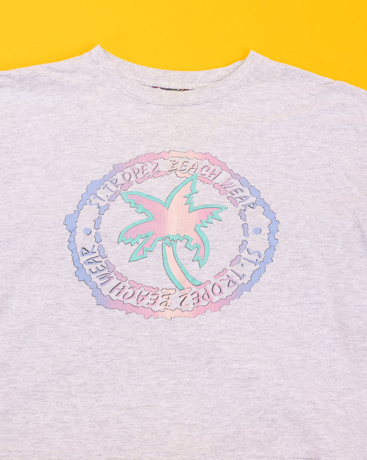 Vintage 80/90s St. Tropez Beach Wear Oversized Crop Top