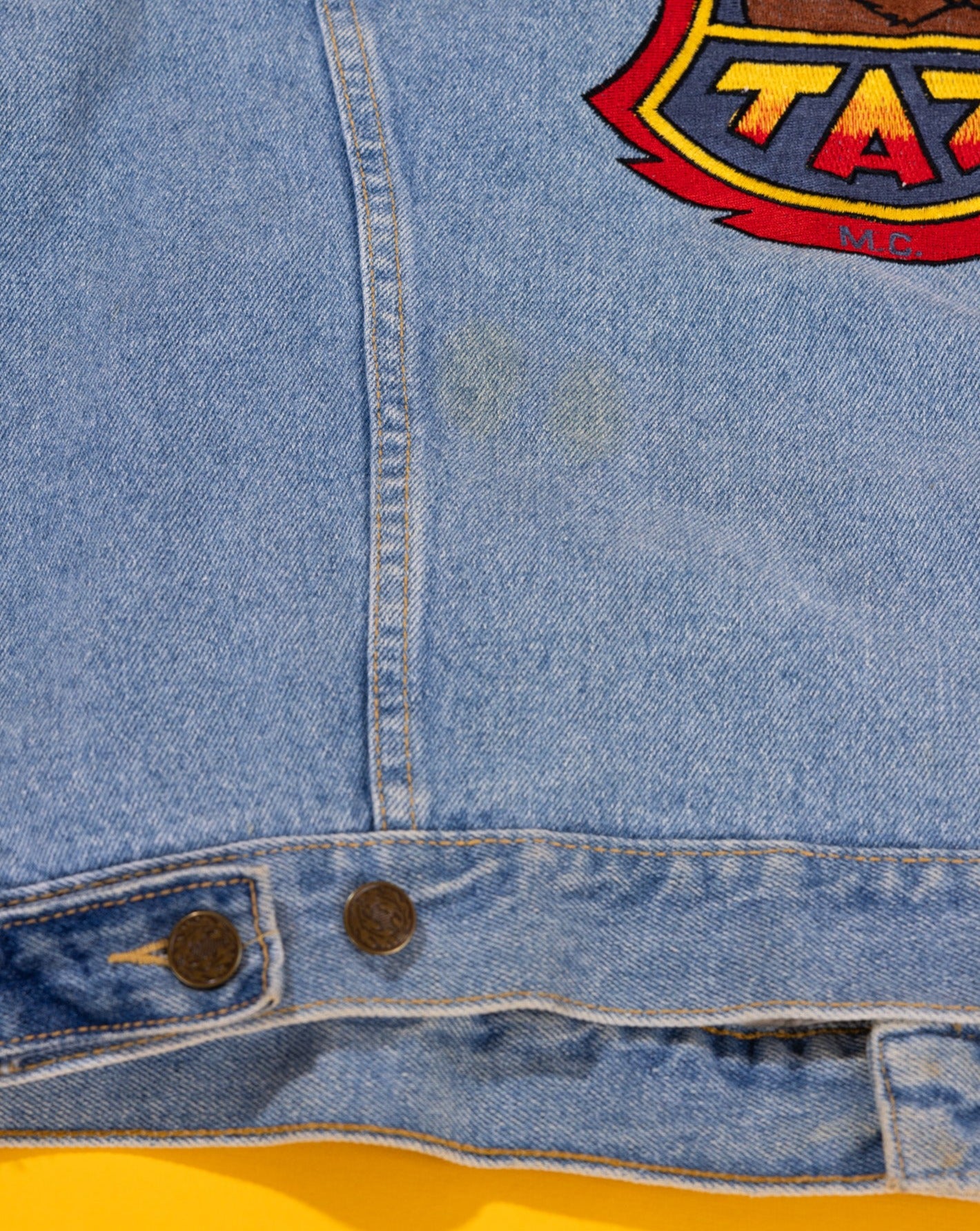 Rare Vintage 1997 Harley Davidson Taz ACME Denim Jacket – Retro