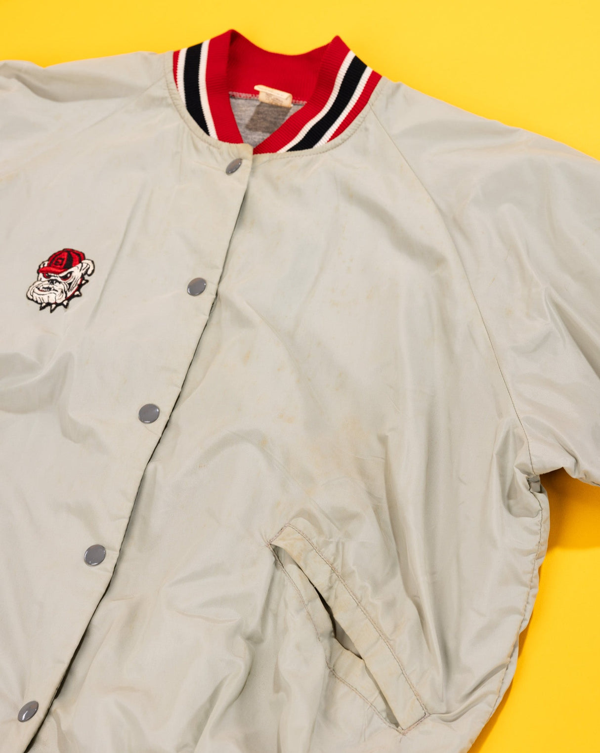 Rare Vintage 70s UGA Georgia Bulldogs Bomber Jacket