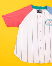 Vintage 90s International Latte Sport Two Tone Baseball Button Up T-shirt