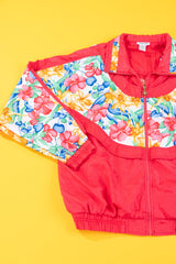 Vintage 80s Lavon Floral Windbreaker