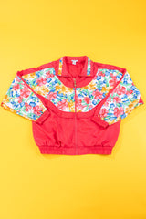 Vintage 80s Lavon Floral Windbreaker
