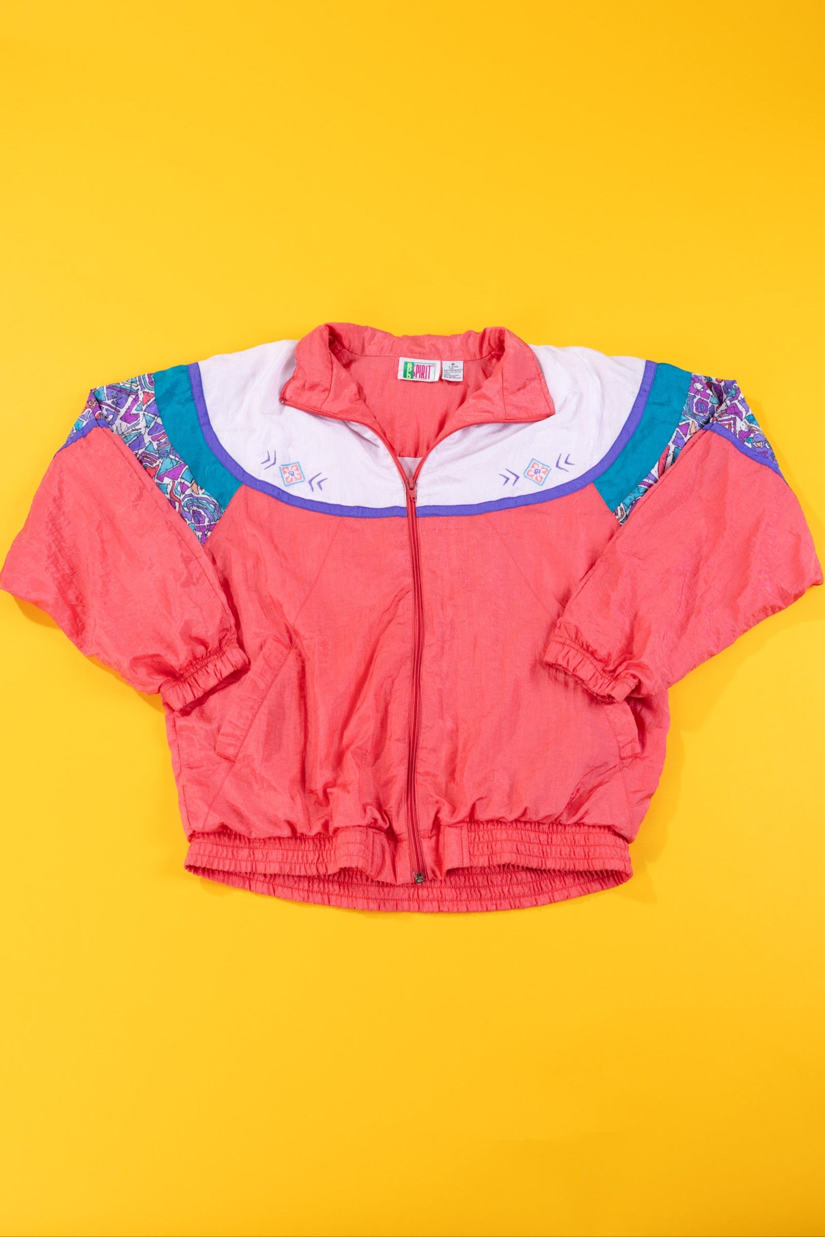 Vintage 80s Bold Spirit Windbreaker – Retro Candy World