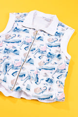 Vintage 80s Line-Up Golf Vest