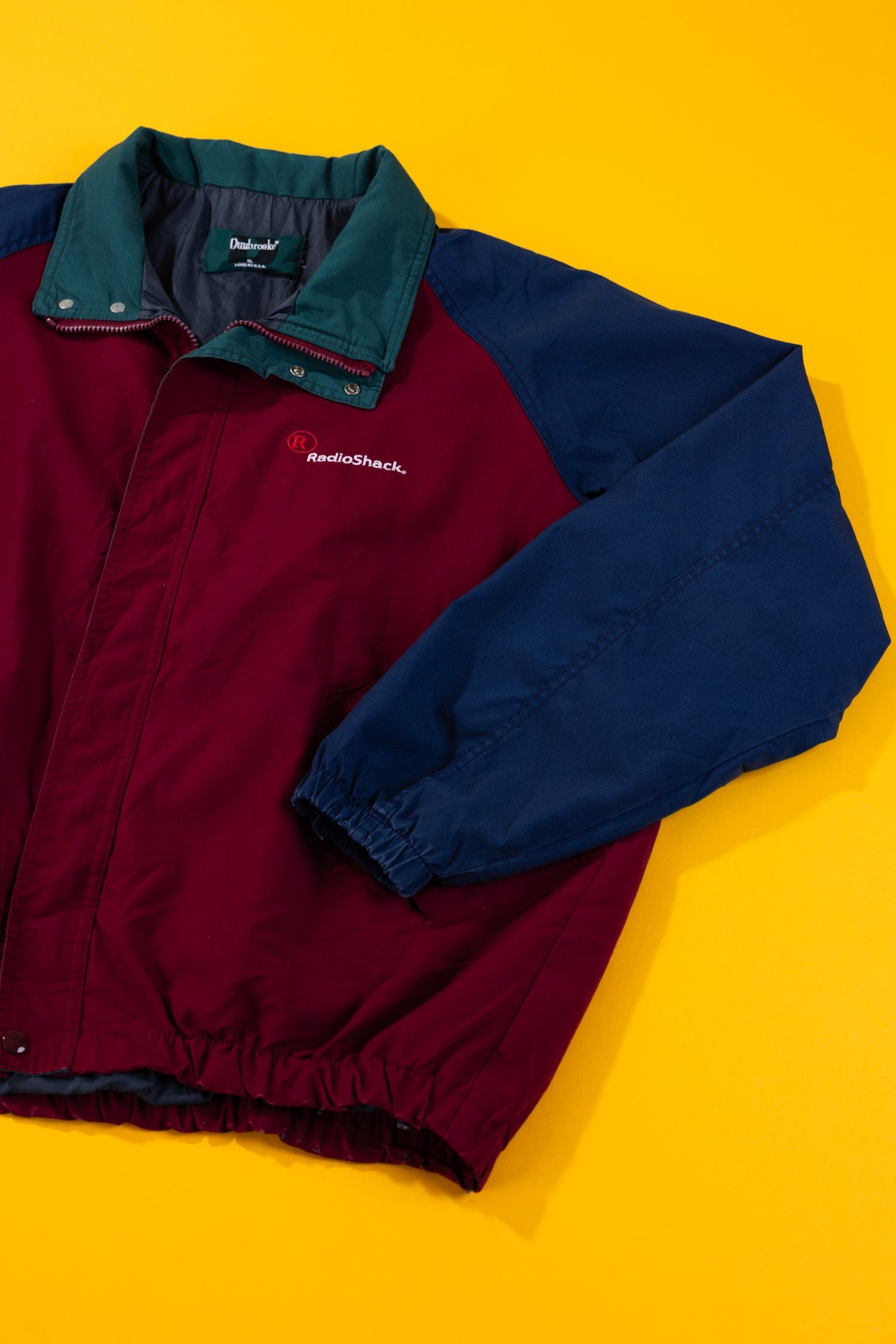 Vintage 90s Radioshack Colorblock Windbreaker