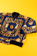 Vintage 80s Gold Chain Reversible Jacket