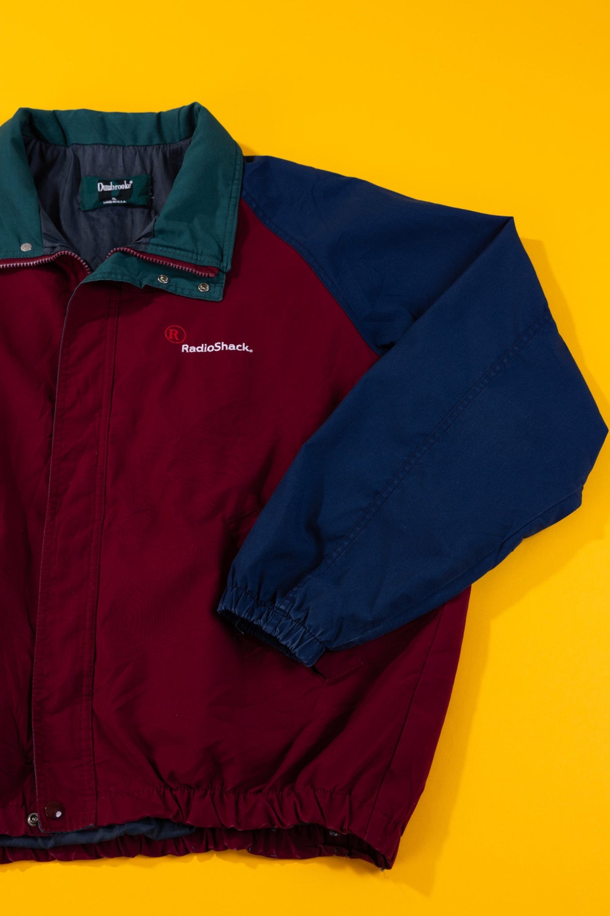 Vintage 90s Radioshack Colorblock Windbreaker