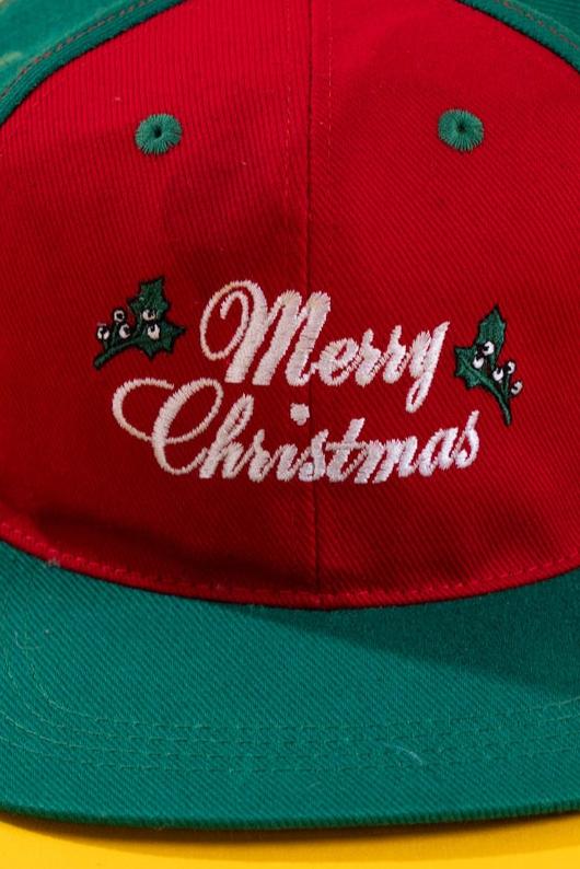 Vintage 90s Merry Christmas Snapback Hat