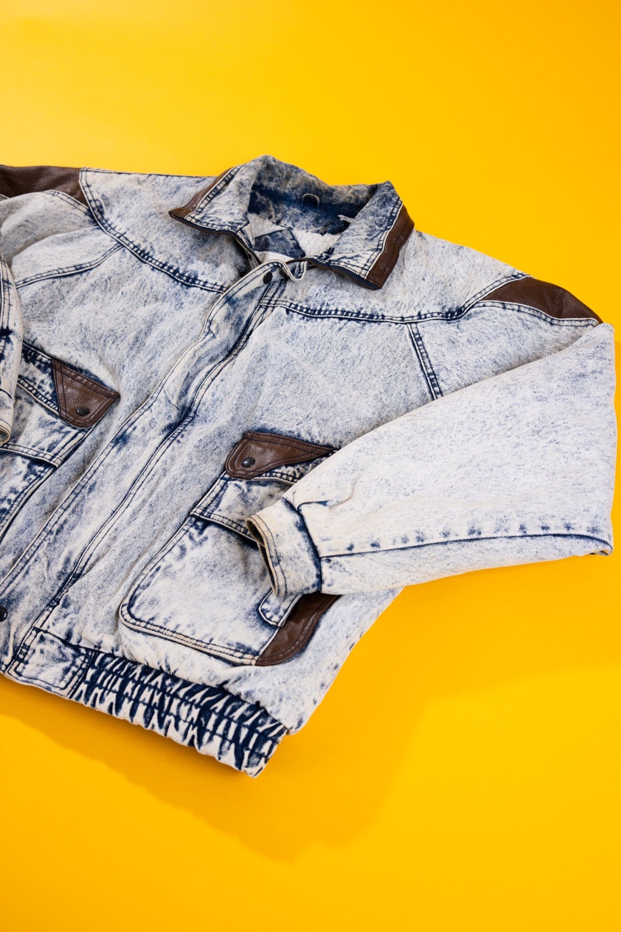 Vintage 80s Maya Hotel Acid Wash Denim Jacket
