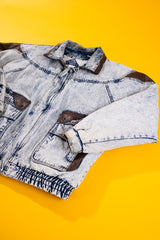 Vintage 80s Maya Hotel Acid Wash Denim Jacket