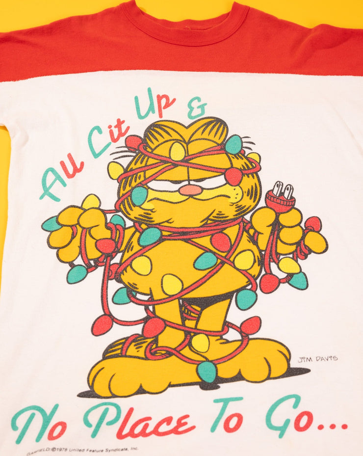 Vintage 80s Garfield All Lit Up and No Place to Go T-shirt