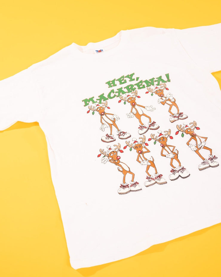 Vintage 90s Hey Macarena Reindeer T-shirt