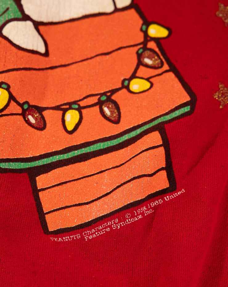 Vintage 80s Peanuts Snoopy Christmas Crewneck Sweater