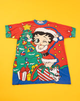 Rare Vintage 1994 Betty Boop Christmas T-shirt