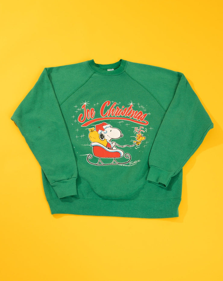 Vintage 80s Peanuts Joe Christmas Crewneck Sweater