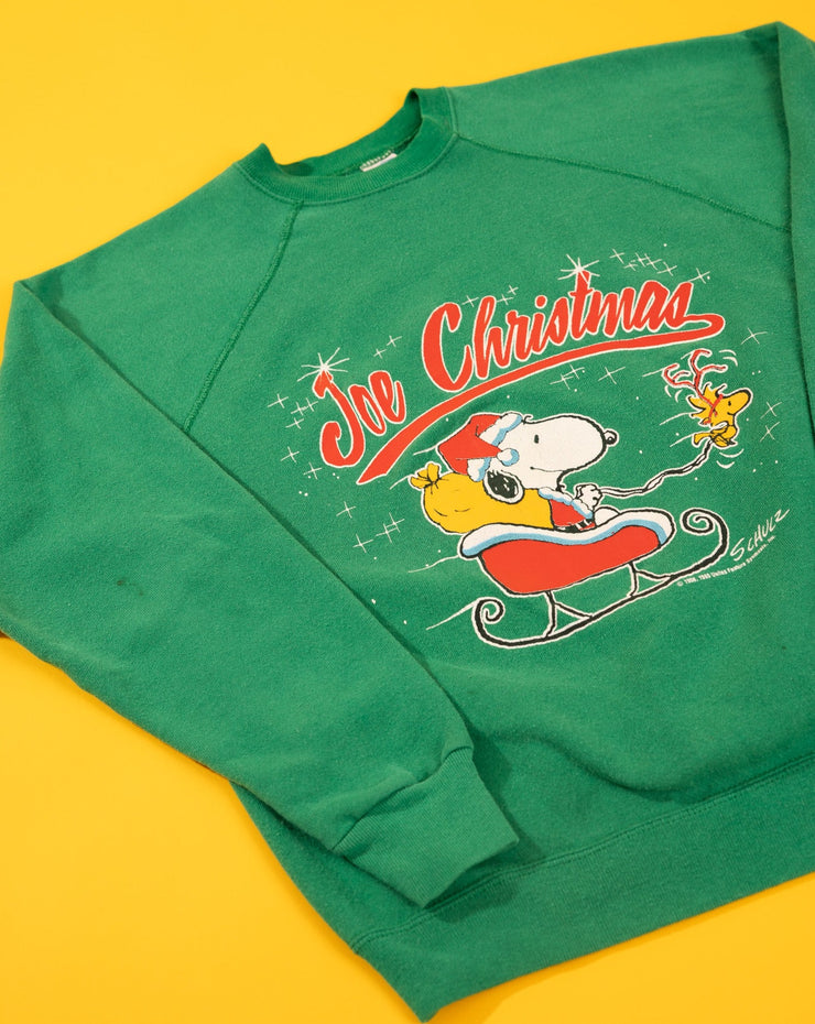 Vintage 80s Peanuts Joe Christmas Crewneck Sweater