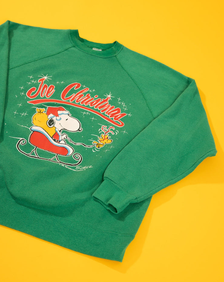 Vintage 80s Peanuts Joe Christmas Crewneck Sweater
