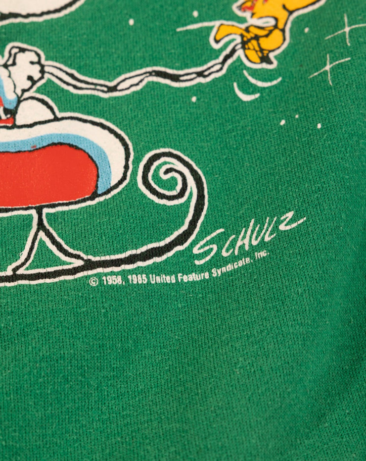Vintage 80s Peanuts Joe Christmas Crewneck Sweater