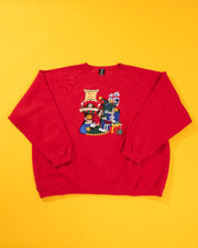 Vintage 1996 Looney Tunes Peace on Earth Crewneck Sweater