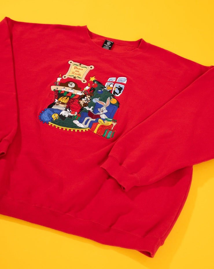 Vintage 1996 Looney Tunes Peace on Earth Crewneck Sweater