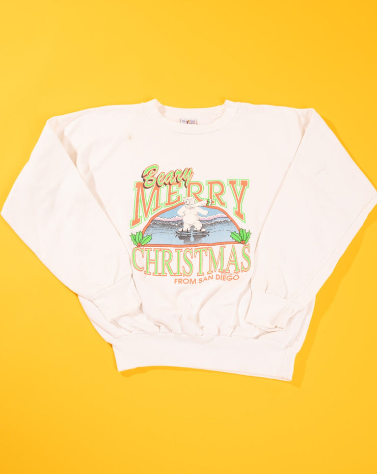 Vintage 1989 Beary Merry Christmas from San Diego Crewneck Sweater