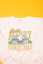 Vintage 1989 Beary Merry Christmas from San Diego Crewneck Sweater