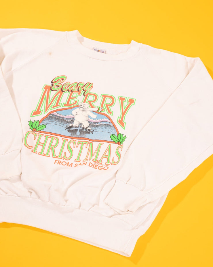 Vintage 1989 Beary Merry Christmas from San Diego Crewneck Sweater