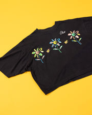 Vintage 1989 Ohio Flower Crop Top