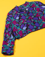 Vintage 80s Retro Cropped Blazer - SS