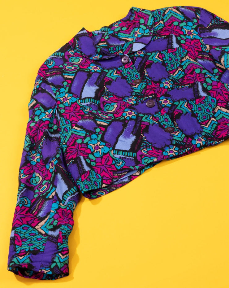 Vintage 80s Retro Cropped Blazer