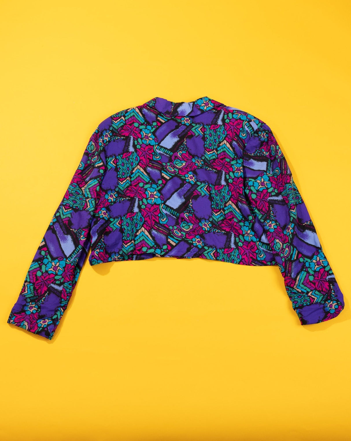 Vintage 80s Retro Cropped Blazer - SS