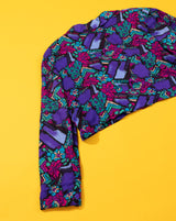 Vintage 80s Retro Cropped Blazer - SS