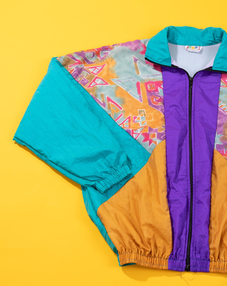 Vintage 80s Jump USA Retro Windbreaker Jacket
